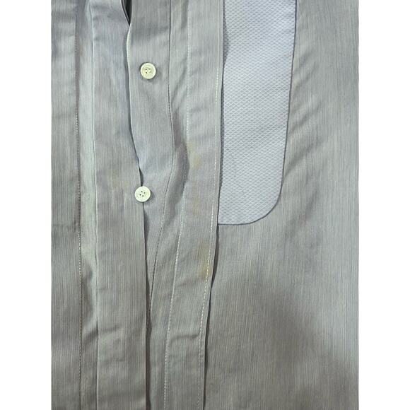 Chloe Designer ASYMMETRIC midi SHIRT DRESS IN LAVENDER BLUE Sz 38/US 6 - Picture 6 of 12